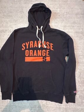 League Black Hoodie with Orange Syracuse Logo